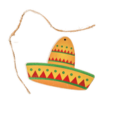 Holzfigur-Anhänger mit mexikanischen Motiven als Set oder einzeln