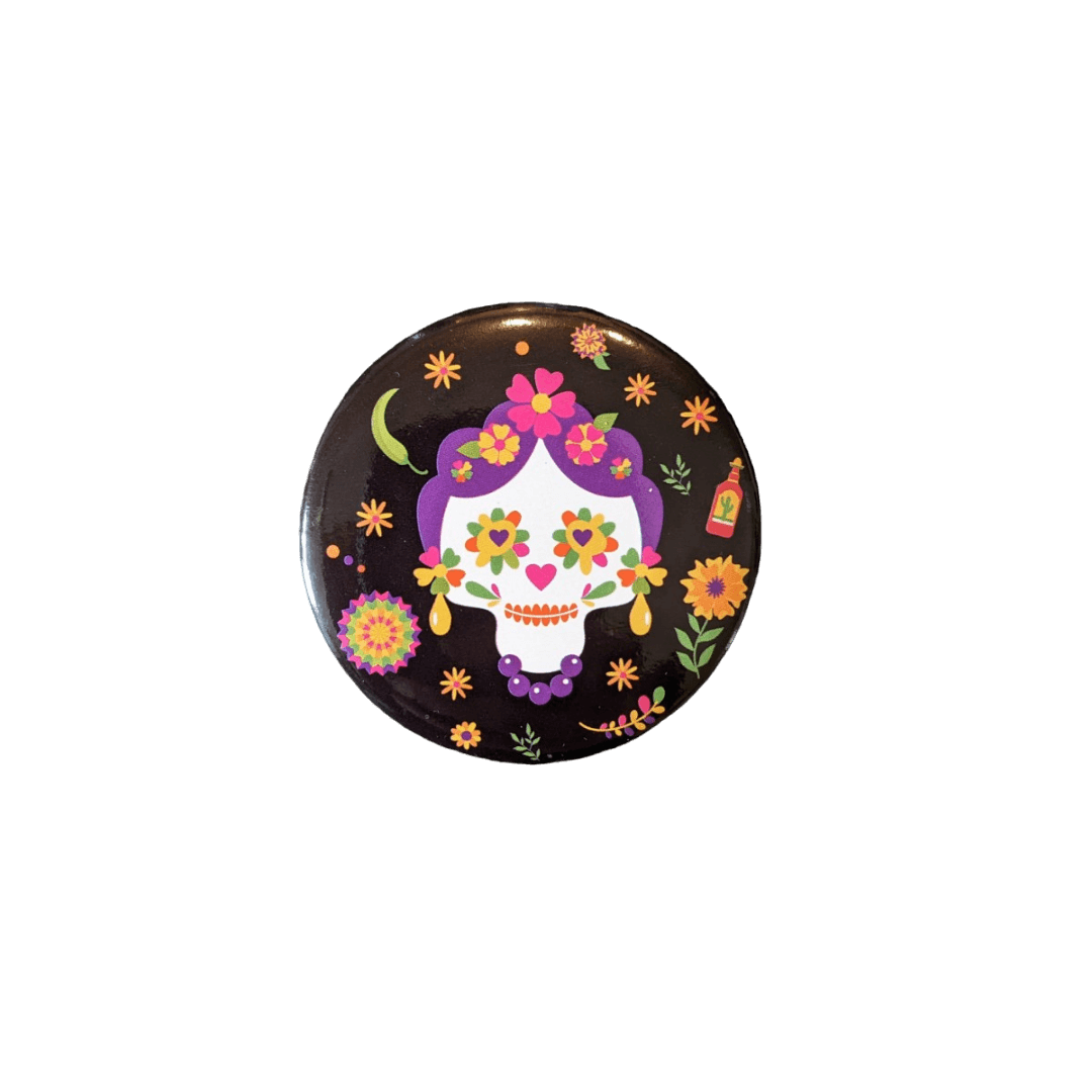 Mexikanische bunte Ansteck Pins / Buttons für z.B. Rucksäcke 12er Set und einzeln