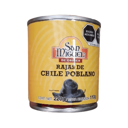 Chili Poblano in Streifen von San Miguel 220 g - MexicoMiAmor