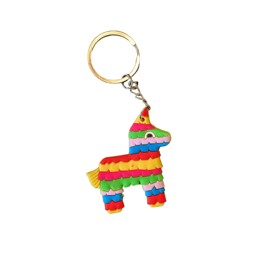 Schlüsselanhänger mit mexikanischen Figuren aus Gummi als Set oder einzeln