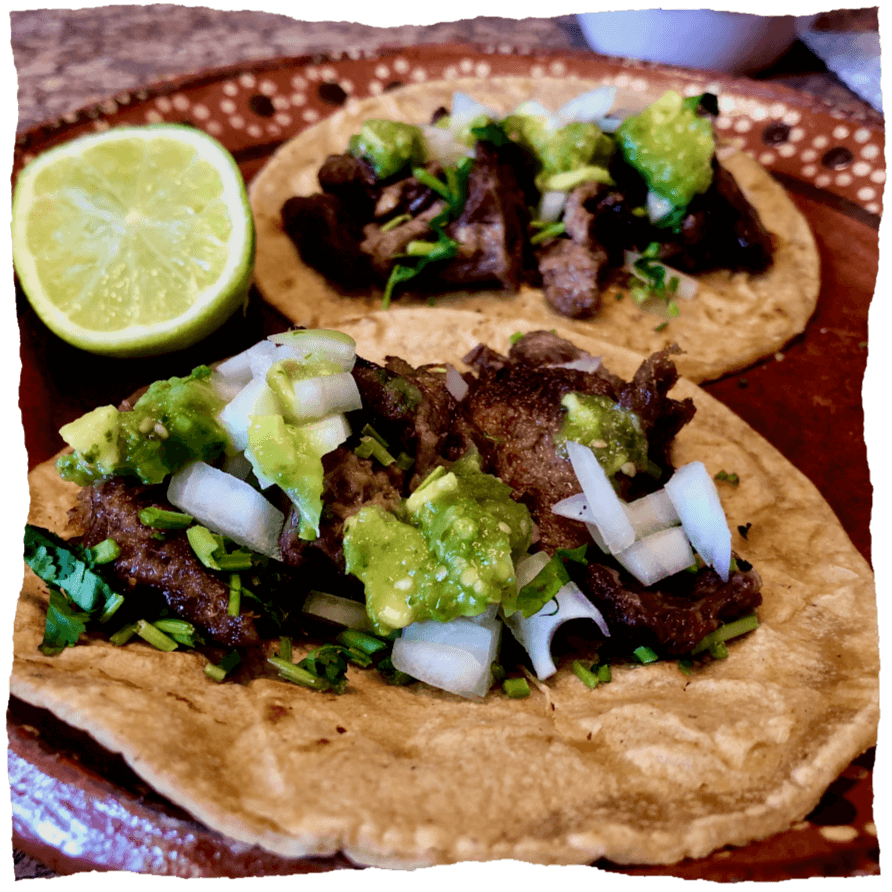 Tacos mexicains de langue