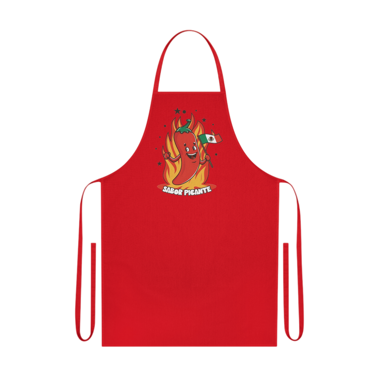 Rote Schürze Apron Sabor Picante rot