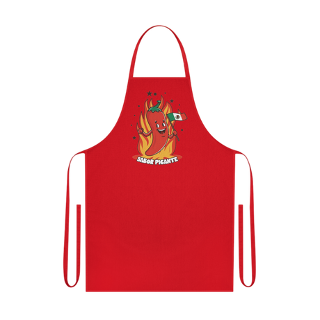 Rote Schürze Apron Sabor Picante rot