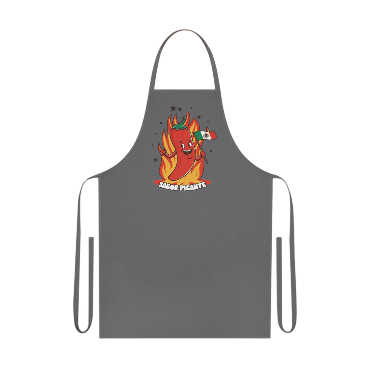 Rote Schürze Apron Sabor Picante grau