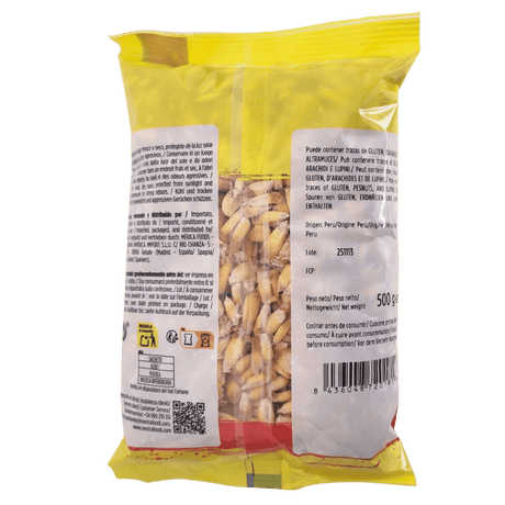 Maiskörner Chulpi Chulpe America 500g Beutel backside