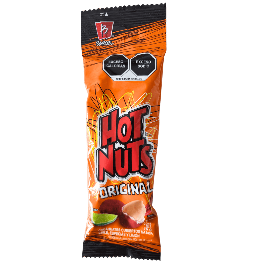 Hot Nuts Barcel Erdnüsse Chili Limette 75g Packung front