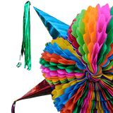 Piñata mit Stern-Motiv / Estrella bunt