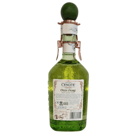 Cenote Green Orange Liqueur 700ml back