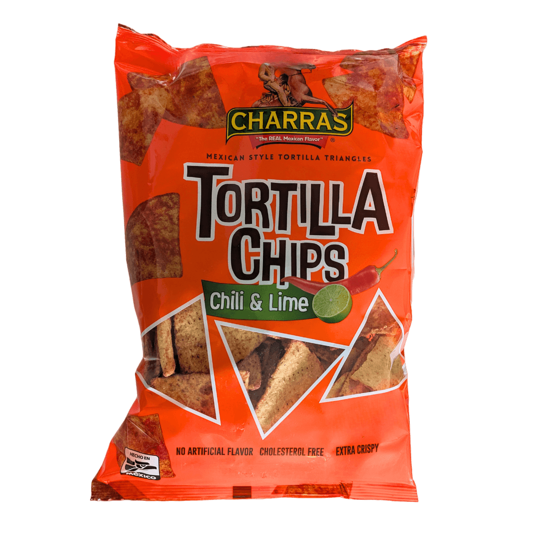 Charras Chili and Lime Tortilla Chips 340g Packung