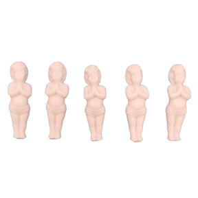 5 Christkind Figuren für den Rosca de Reyes front