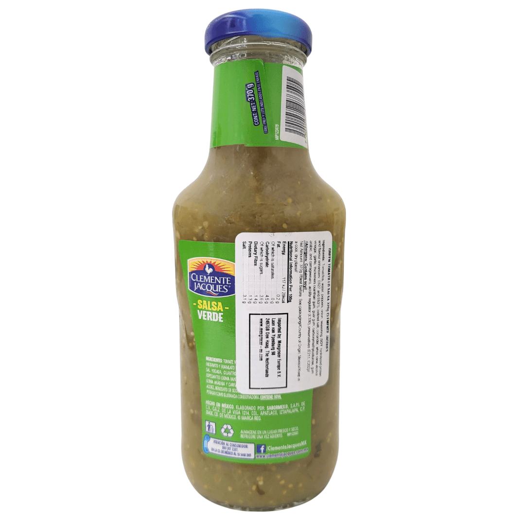 Clemente Jacques 370g Salsa Verde back
