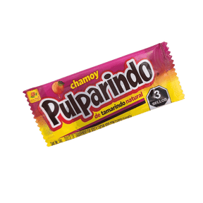 Einzelne Pulparindo Chamoy Kaustreifen Packung 14g
