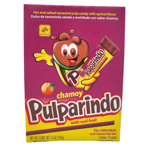 DeLaRosa Pulparindo Chamoy Display Packung 20 Stück 280g Packung hochkant