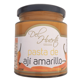 Aji Amarillo Paste im Glas von Del Huerto 212g front