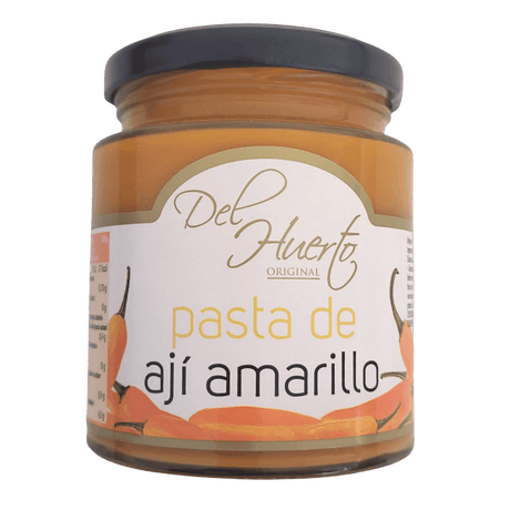 Aji Amarillo Paste im Glas von Del Huerto 212g front