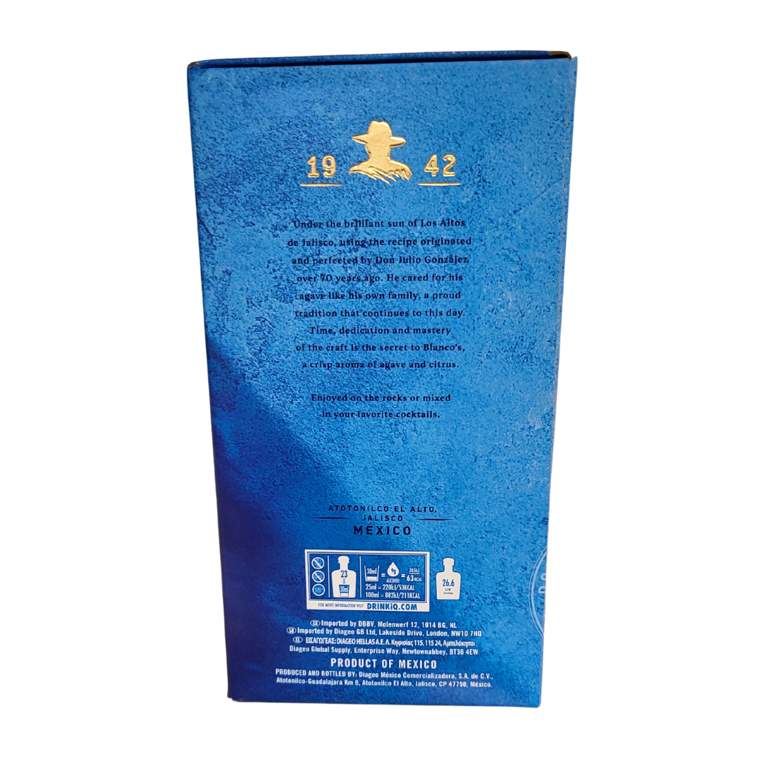 Don Julio Tequila Blanco 700ml Backside