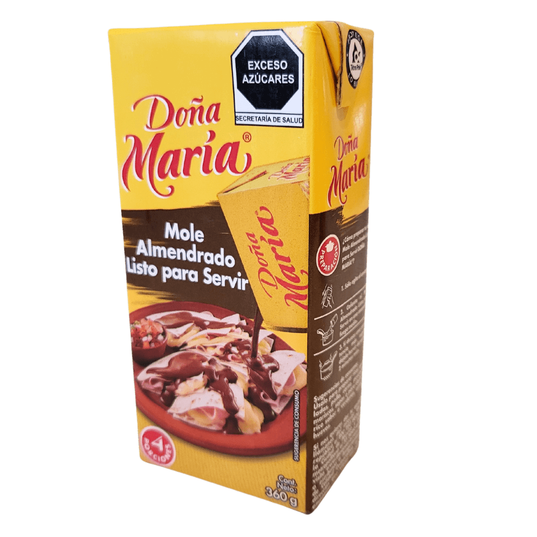 Dona Maria Mole Almendrado Tetra Pack 360g Iso-Ansicht