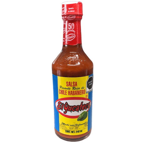 El Yucateco Salsa Chili Habanero Roja 240ml Flasche