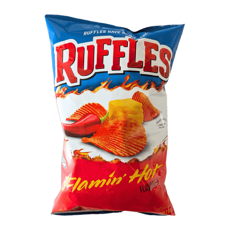 Ruffles Flamin Hot Kartoffelchips 184g Packung