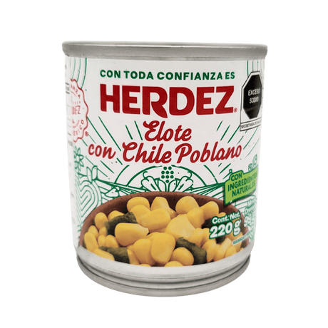 Herdez Elote con Poblano 220g front