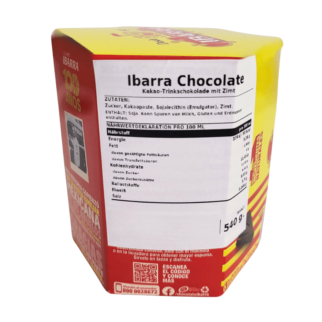 Trinkschokolade / Chocolate von Ibarra mit 6 Stücken je 90g