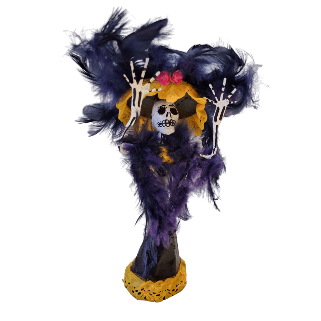 La Catrina Figur blau