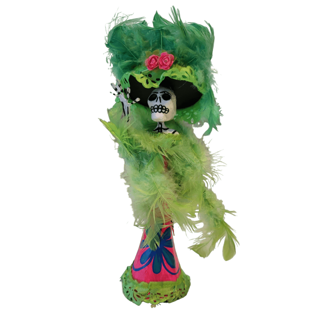 La Catrina Figur grün