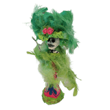 La Catrina Figur grün schräg oben