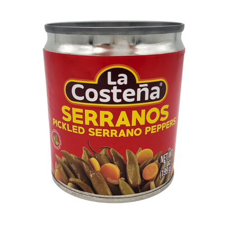 Serrano Chilis en Escabeche von La Costena Dose 199g