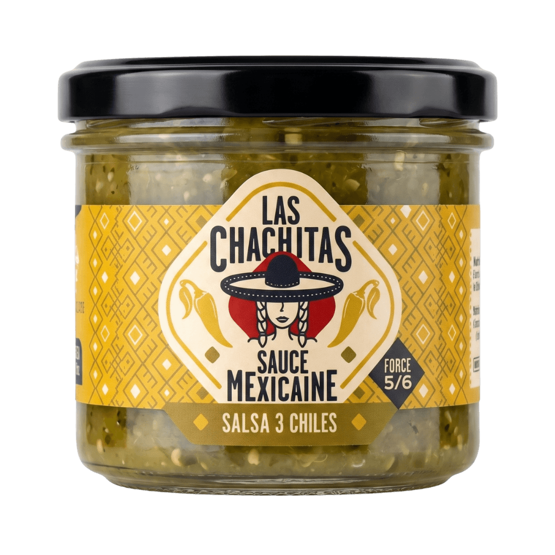 Las Chachitas 3Chiles Salsa 100g Glas front