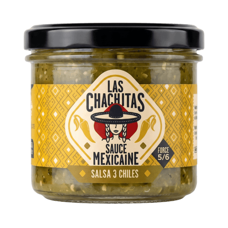 Las Chachitas 3Chiles Salsa 100g Glas front