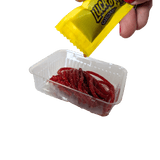 Darstellung Salsagheti von Skwinkles mit beiligender Sauce
