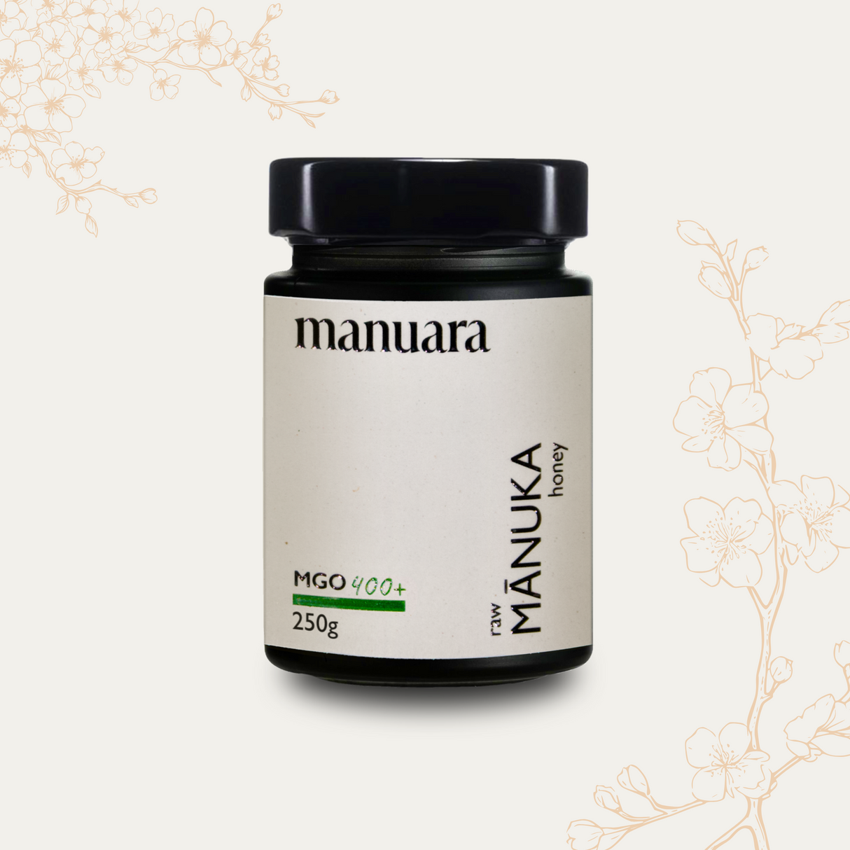 Premium Manuka-Honig MGO 400+ im lichtundurchlässigen Glas