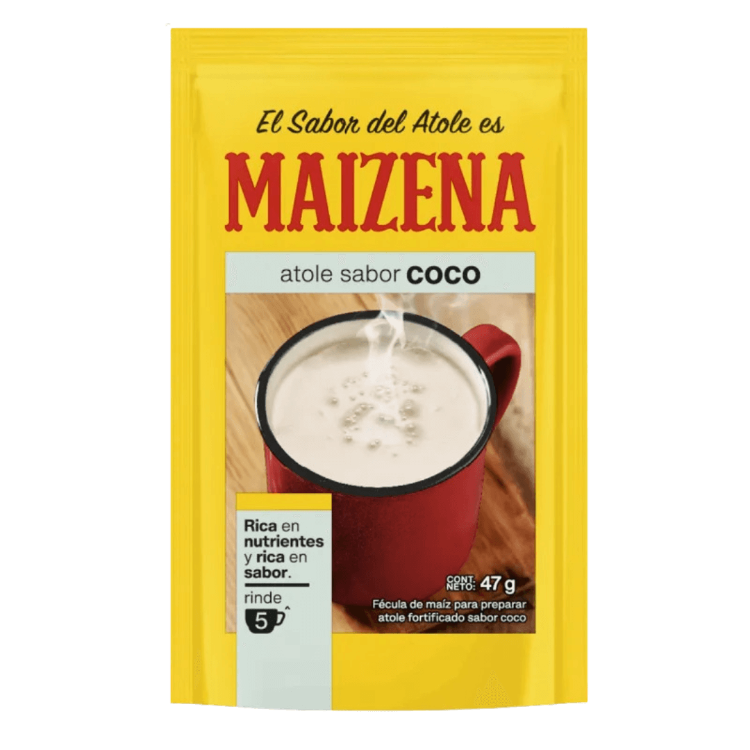 Maizena Atole Coco Geschmack Kokosnuss 47g Packung