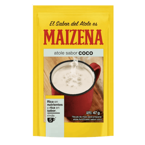 Maizena Atole Coco Geschmack Kokosnuss 47g Packung