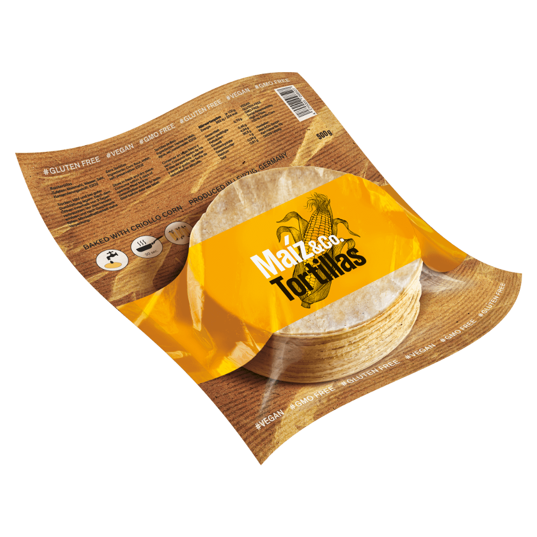 Maiz und Co Tortillas 500g isometisches Bild