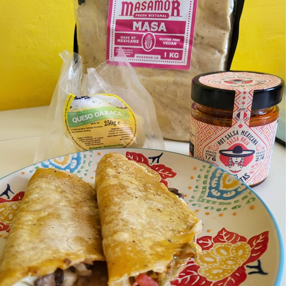 Fertige Tortillas Fresh niixtamal Masa von Masamor 2kg für Mais Tortillas