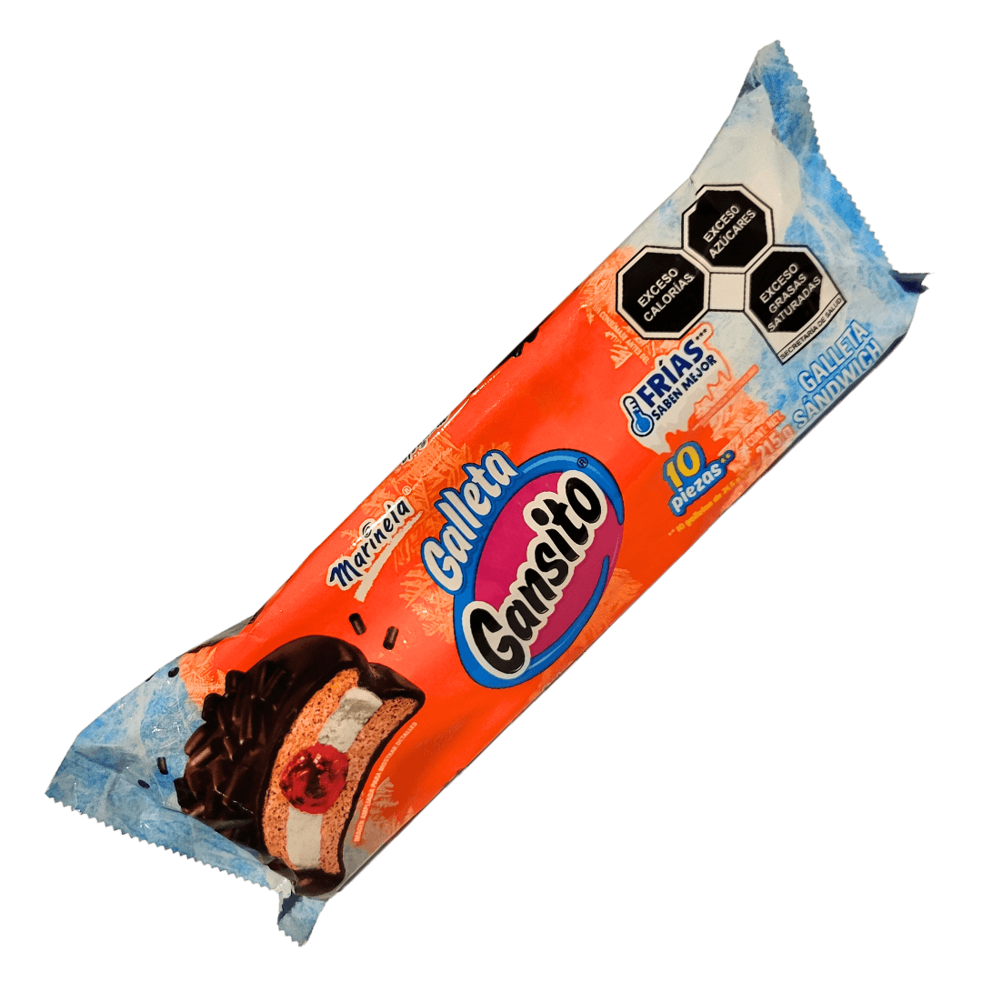 Gansito Cookies with cream filling from Marinela 10 pcs. 215g ...