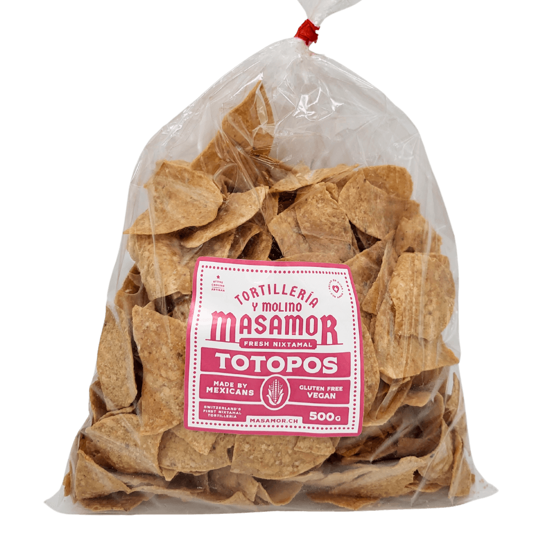 Tortillachips Totopos von Masamor 500g Beutel front