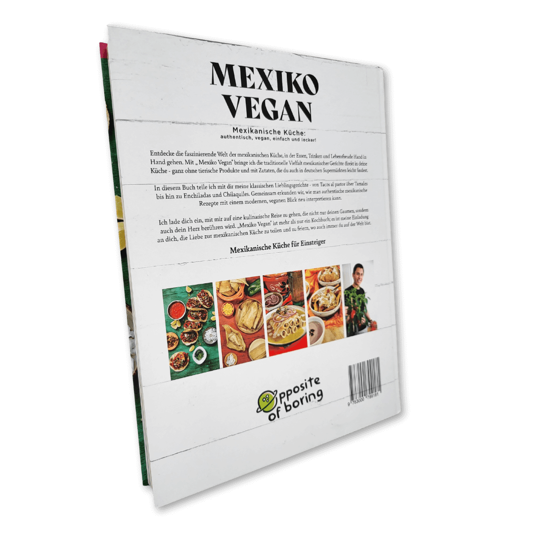 Mexiko Vegan Kochbuch Rückseite