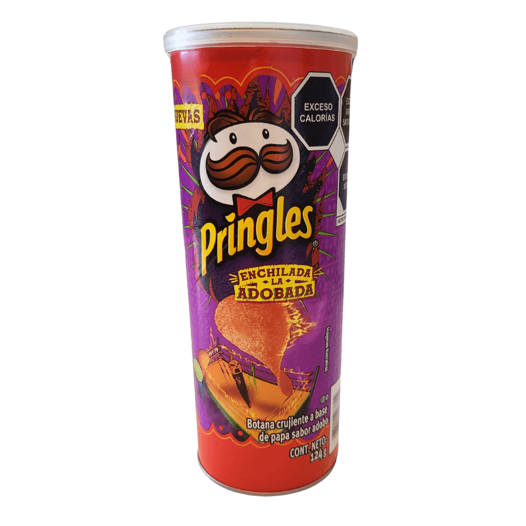 Papas Pringles "Enchilada la Adobada" 124g / Versión Mexicana