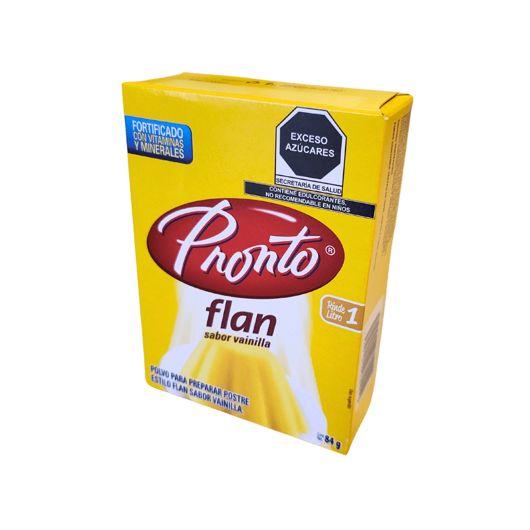 Polvo para preparar Flan sabor Vainilla / PRONTO 84g
