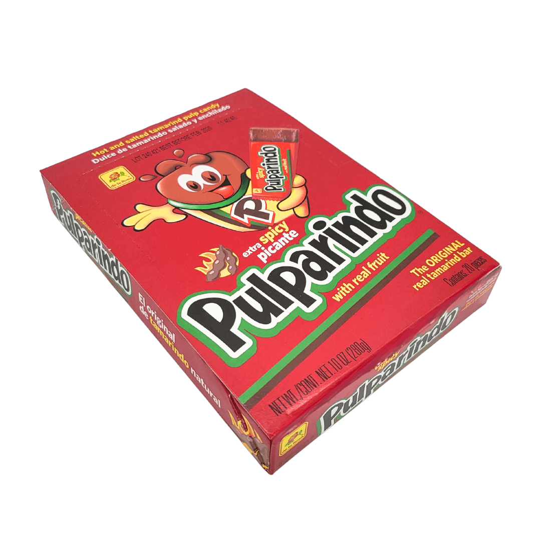 Pulparindo extra picante Display 20 Stück je 14g Schachtel
