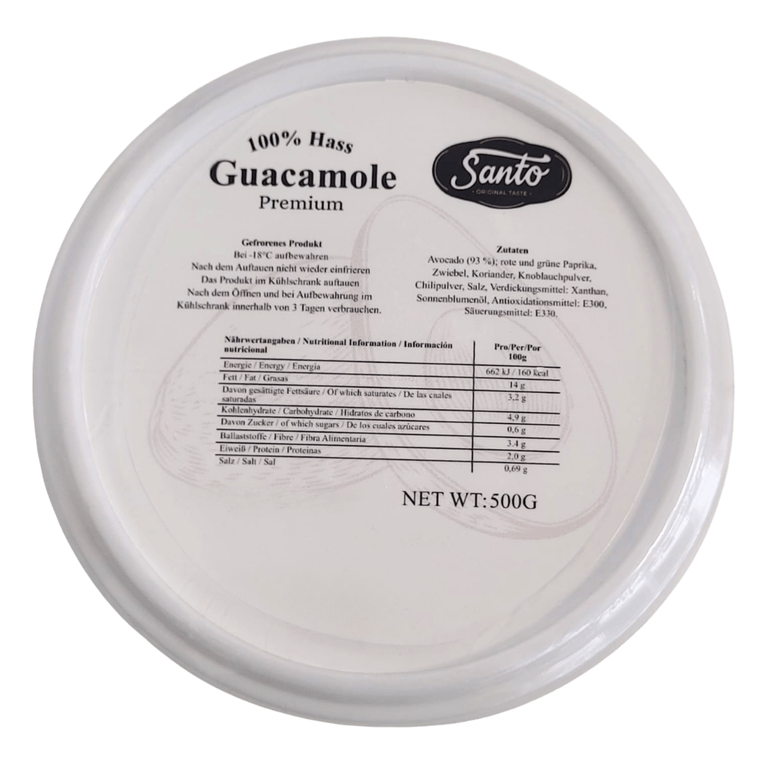 Santo Guacamole Dip gekühlt 500g Becher topdown