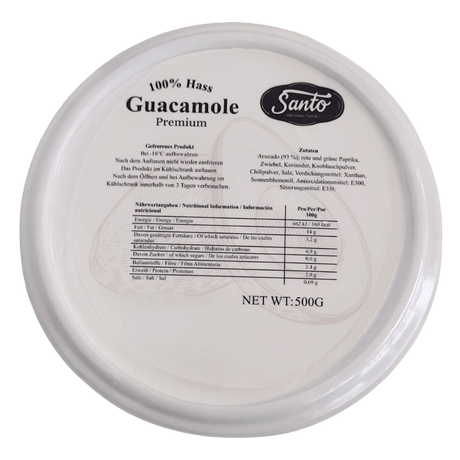 Santo Guacamole Dip gekühlt 500g Becher topdown