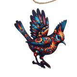 Alebrije Holzfigur-Anhänger mexikanisch bunte Motive als Set oder einzeln