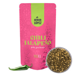 Senor Lopez Japapeno Chili geschrotet 25g Packung