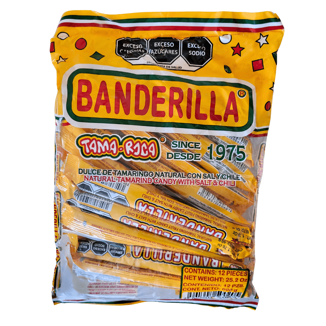 Banderilla de Tamarindo con chile y sal / Tama-Roca 600g (12 pzas)