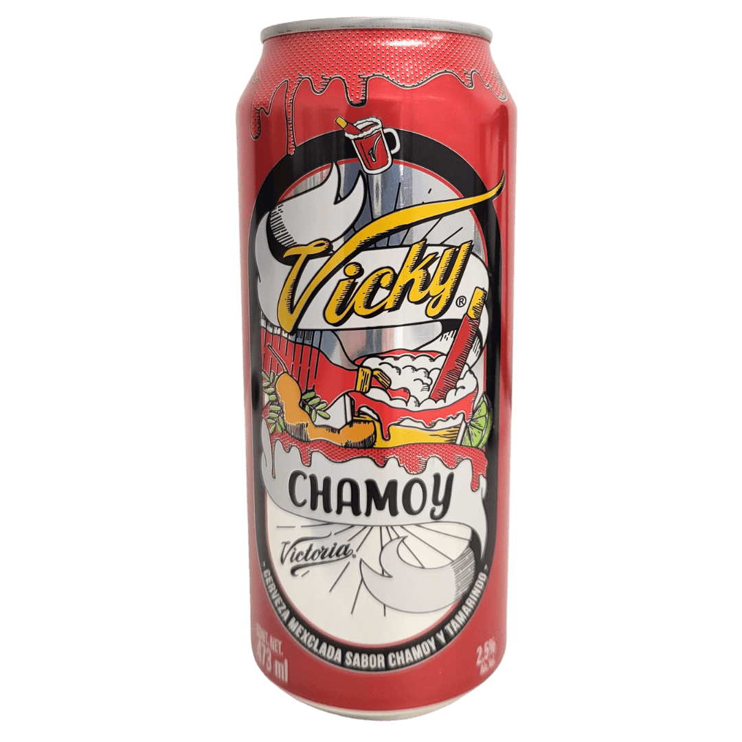 Victoria Cerveza Vicky Chamoy 473ml Dose front