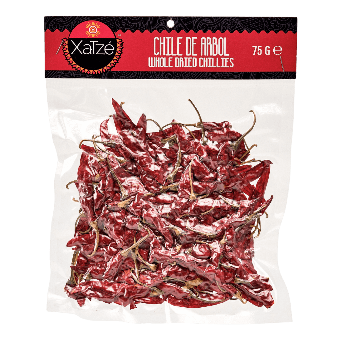 Xatze Arbol Chilischoten getrocknet 75g Packung front